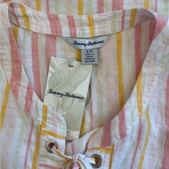 Tommy Bahama Crescent Bay Sleeveless Linen Tunic Tank NWT Size SP - Picture 5 of 5